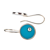 Earrings - On the Green - solid silver w long hooks