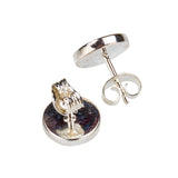 Earrings - On the Green - solid silver w studs