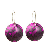 Earrings Wood Art w silver hooks