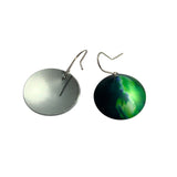 Earrings Sky Northern Lights w silver hooks