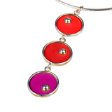 Necklace - Par 3 On the Green - solid silver (small-size 18mm)