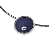 Necklace - On the Green - solid silver w omega chain