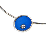 Necklace - On the Green - solid silver w omega chain