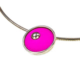 Necklace - On the Green - solid silver w omega chain