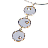 Necklace - Par 3 On the Green - solid silver (small-size 18mm)