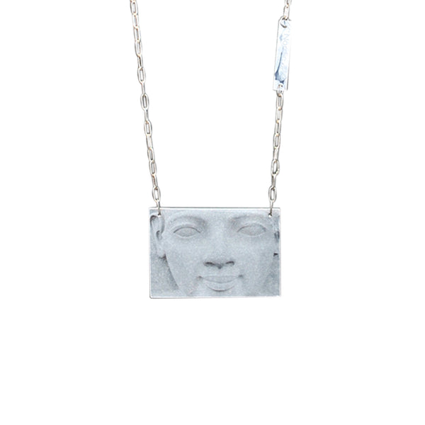 Necklace Art Egyptian with chain in silver