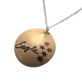 Necklace Eagle Golf w silver chain