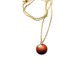 Necklace Midnight Sun with a gold-plated stainless steel chain