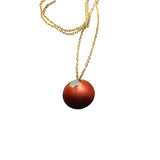 Necklace Midnight Sun with a gold-plated stainless steel chain