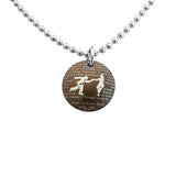 Savoy Lindy Hop Necklace 16 mm with chain stainless steel