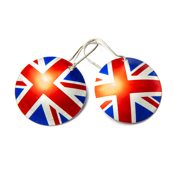 Charm British Flag w hook stainless steel