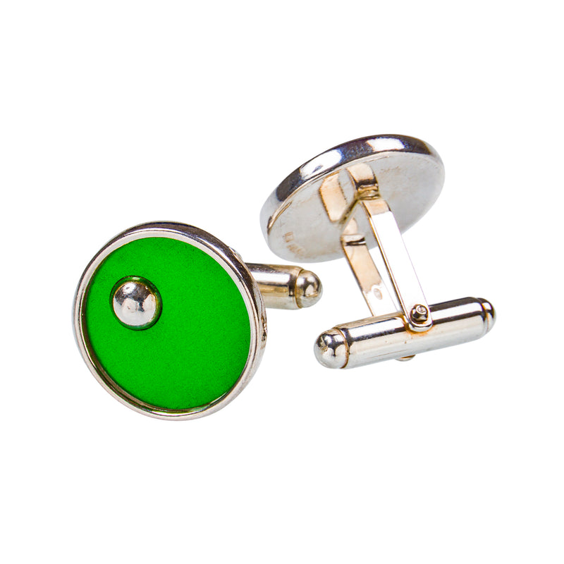 Cufflinks - On the green - solid silver