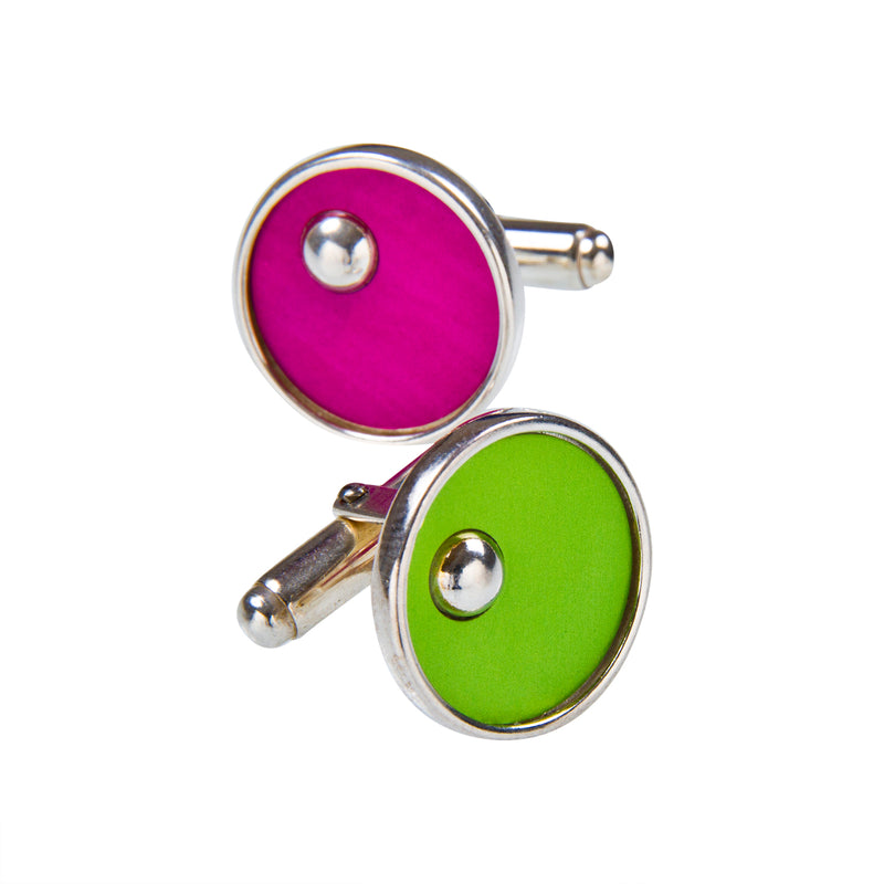 Cufflinks - On the green - solid silver
