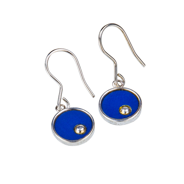 Earrings - On the Green - solid silver w short hooks
