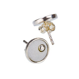 Earrings - On the Green - solid silver w studs