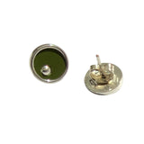 Earrings - On the Green - solid silver w studs