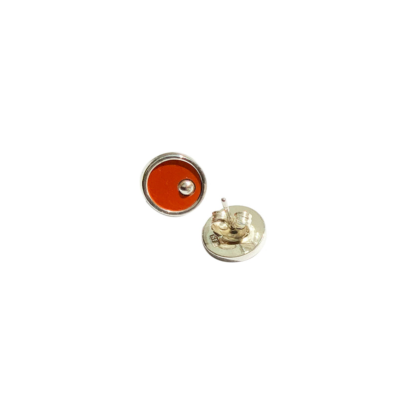 Earrings - On the Green - solid silver w studs