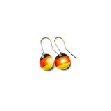 Earrings German Flag w silver hooks