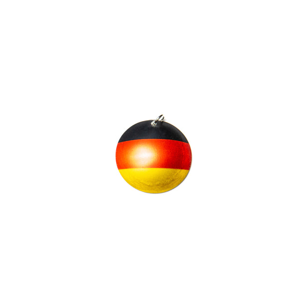 Necklace German Flag w silver chain or stainless steel