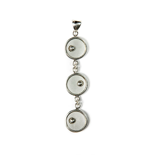 Necklace - Par 3 On the Green - solid silver (small-size 18mm)