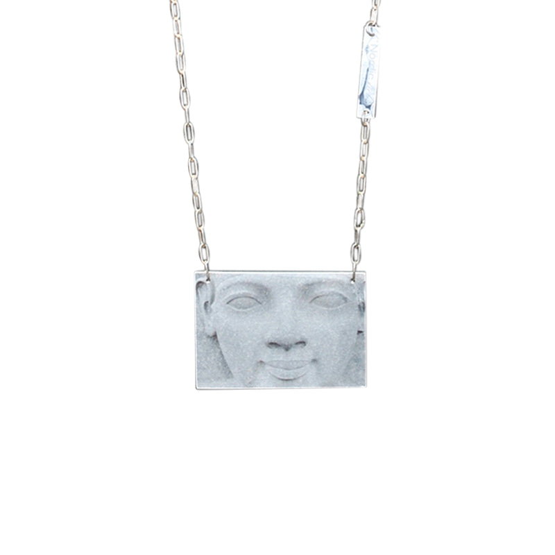 Necklace Art Egyptian with chain in silver