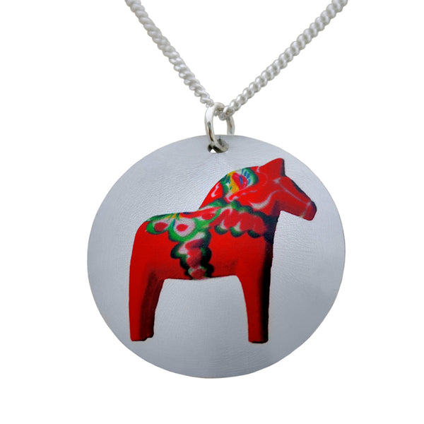 Necklace Dalahorse necklace with silver chain