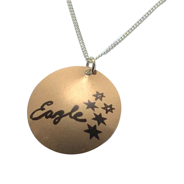 Necklace Eagle Golf w silver chain