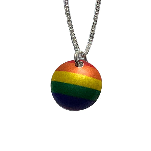 Necklace Pride w silver chain