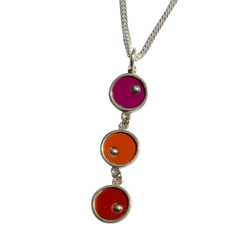 Necklace - Par 3 On the Green - solid silver