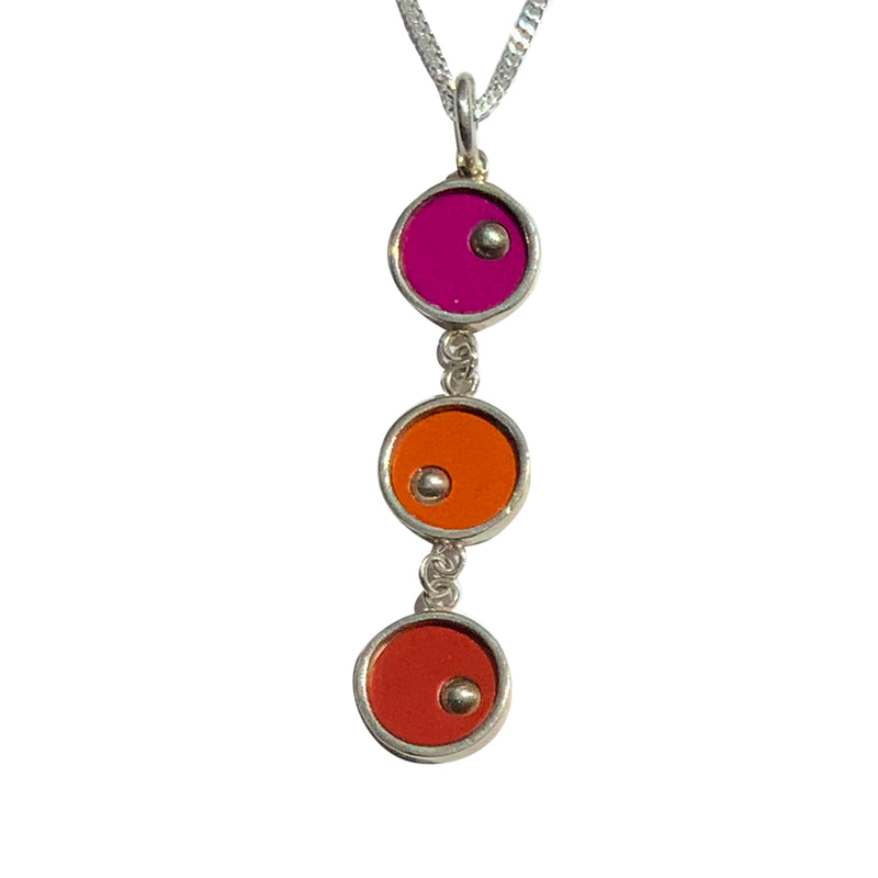 Necklace - Par 3 On the Green - solid silver