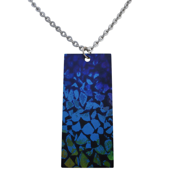 Necklace Wood Art with chain in stainless steel