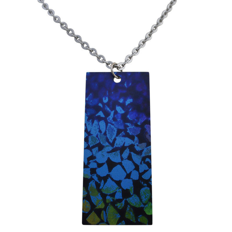 Necklace Wood Art with chain in stainless steel