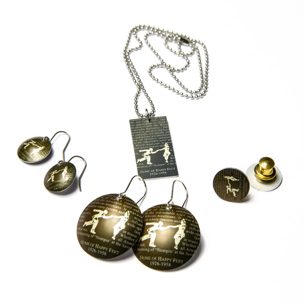 Savoy Lindy Hop Dog tag with chain stainless steel