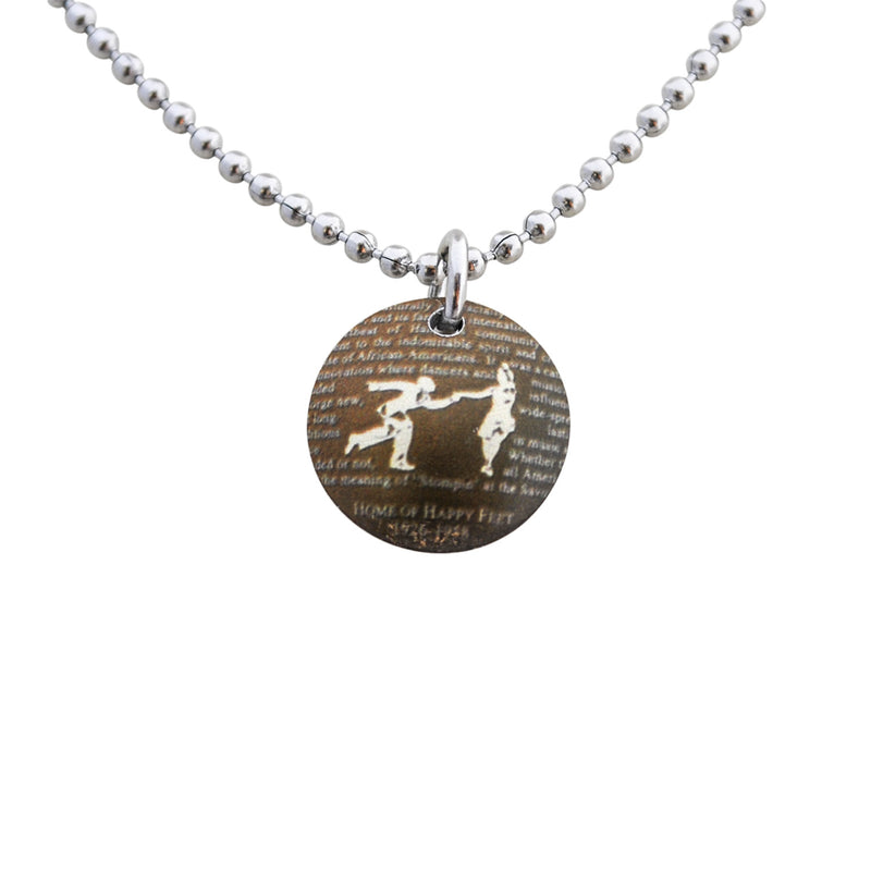Savoy Lindy Hop Necklace 16 mm with chain stainless steel